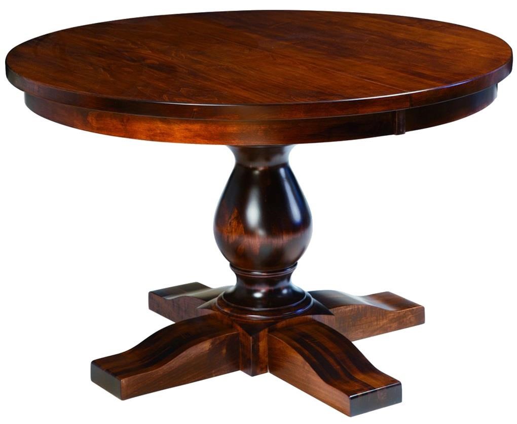 Wayside Custom Furniture Kountry Knob Salem Single Pedestal Table